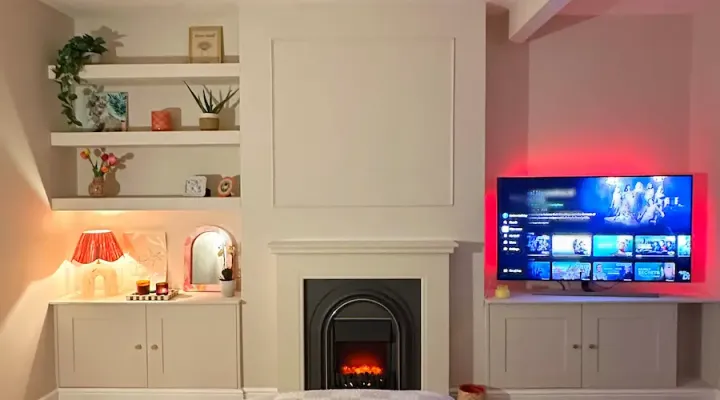 Bespoke alcove shelving and storage units in Falkirk