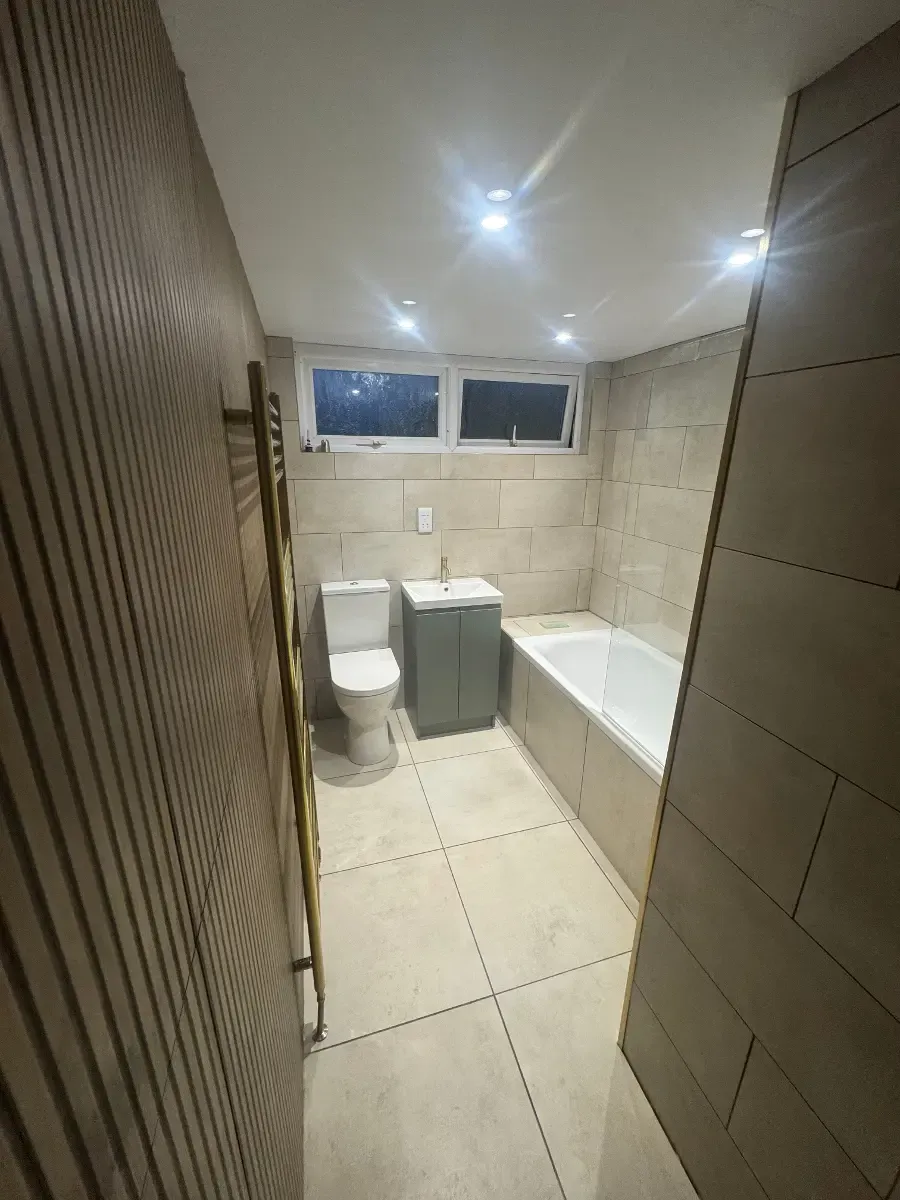 Wet room installation in a Falkirk bathroom by LJD Home Improvements