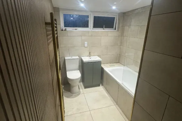 En-suite bathroom installation in Falkirk by LJD Home Improvements