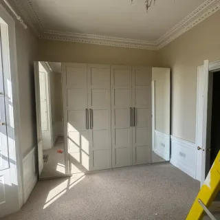 Fitted wardrobes joinery project in Falkirk