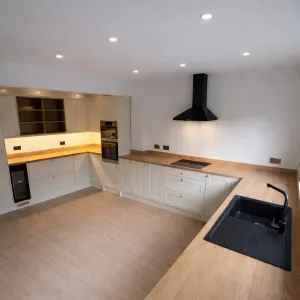 Wood-based kitchen design with joinery in Falkirk