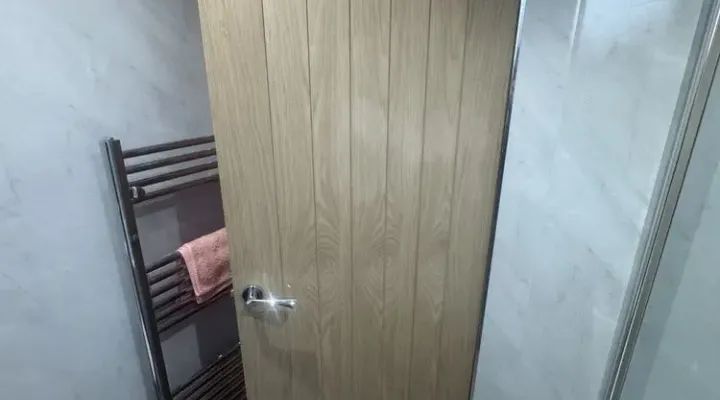 Solid oak internal doors fitted in Falkirk by LJD Home Improvements